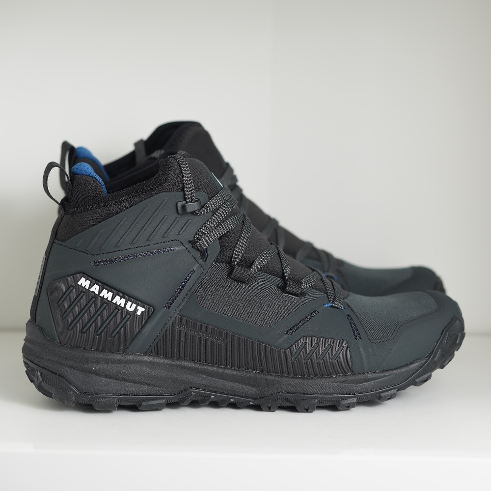 Mammut Saentis Pro Hiking Boots Men Dark Steel Black Trail Shoes US 10.5 EU 44
